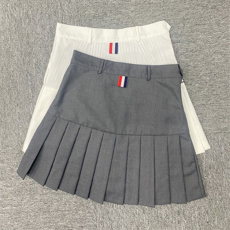 现货 西装料tb百褶裙a字显瘦百搭短裙半身裙防走光裤裙女-阿里巴巴