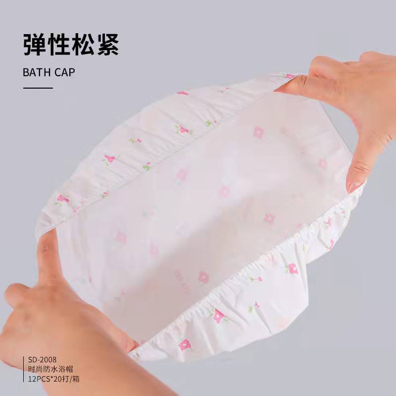 Sandiyipin Fashion Waterproof Boxed Shower Cap for Women Bath Bath Apply a Facial Mask for Cleaning Cooking Waterproof Shower Cap