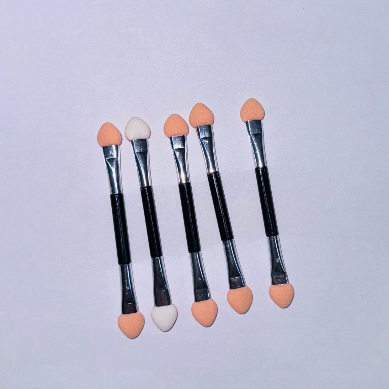 眼影棒双头乳胶海绵一次性肤白便携眼影棒 晕染刷美甲刷 美妆工具