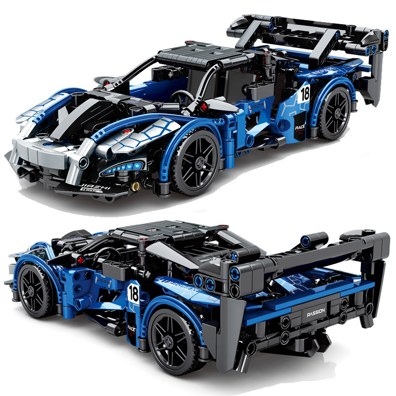 s牌8157来肯回力跑车8158男孩兼容乐高拼装积木培训机构礼物奖品