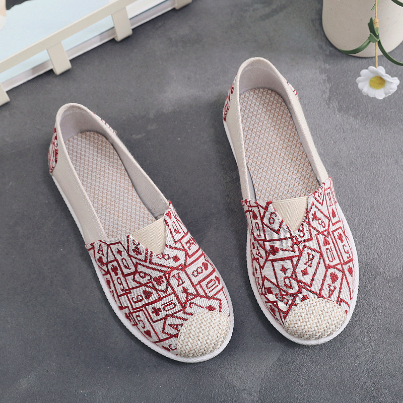 Customized Spring and Autumn New Women's Shoes Old Beijing Cloth Shoes Pumps Middle-Aged and Elderly Casual Internet Celebrity Canvas Shoes Breathable Non-Slip Soft Bottom