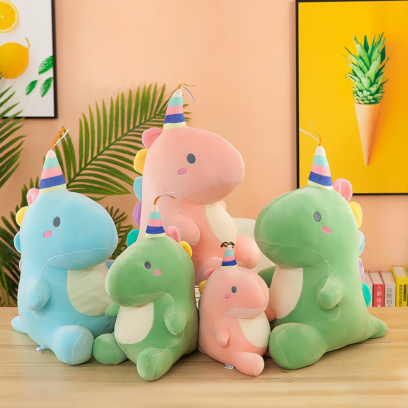 Cross-Border Creative Candy Dinosaur Doll Children's Toy Large Dinosaur Plush Unicorn Doll Sleeping Pillow Baby