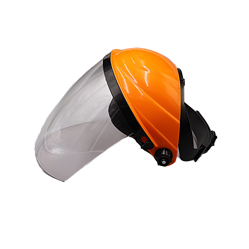 包邮透明打割草机护具面具防爆面罩园林防护帽防冲击儿童手工面屏
