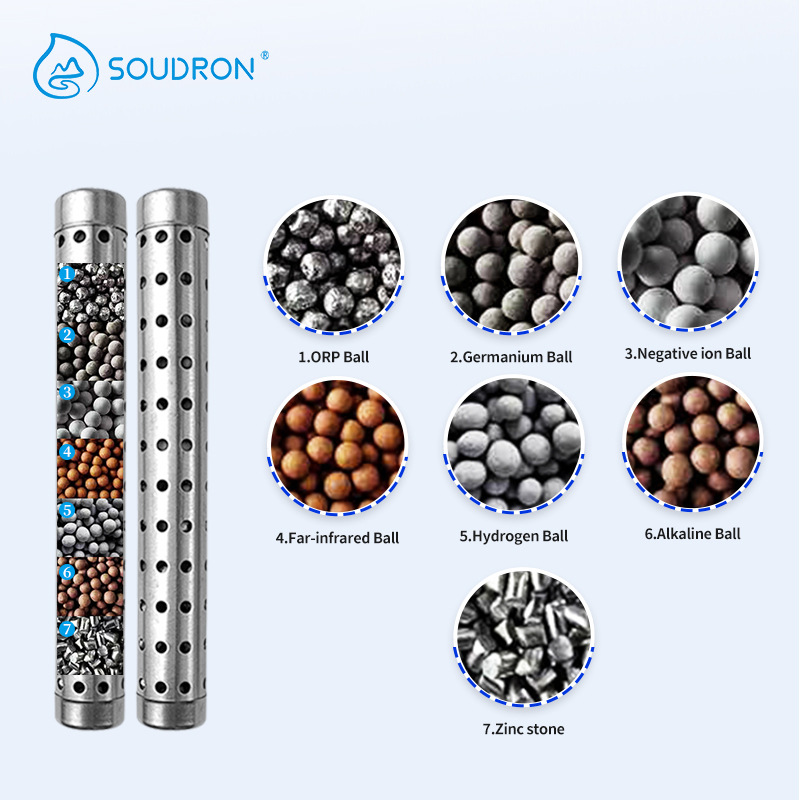 跨境碱性富氢水棒长款无缝加厚水棒 便携式不锈钢碱性水棒无内网