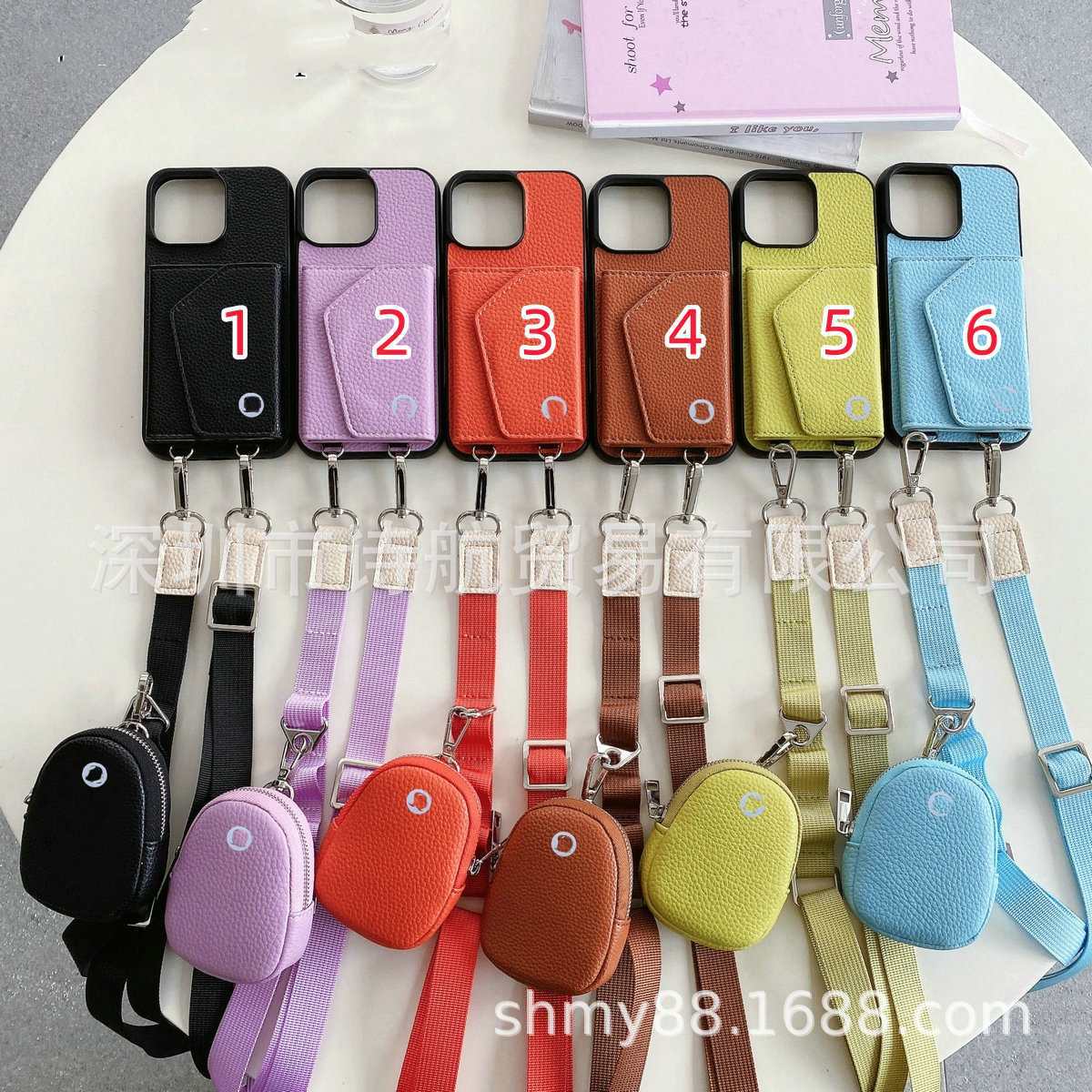 适用16promax手机壳iPhone15pro苹果防摔保护壳斜跨新款带耳机包