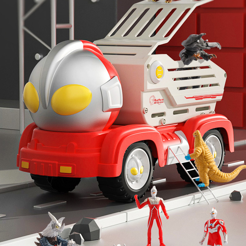 超大号初代奥特曼战车套装奥特曼打怪兽场景玩具车六一儿童节礼物