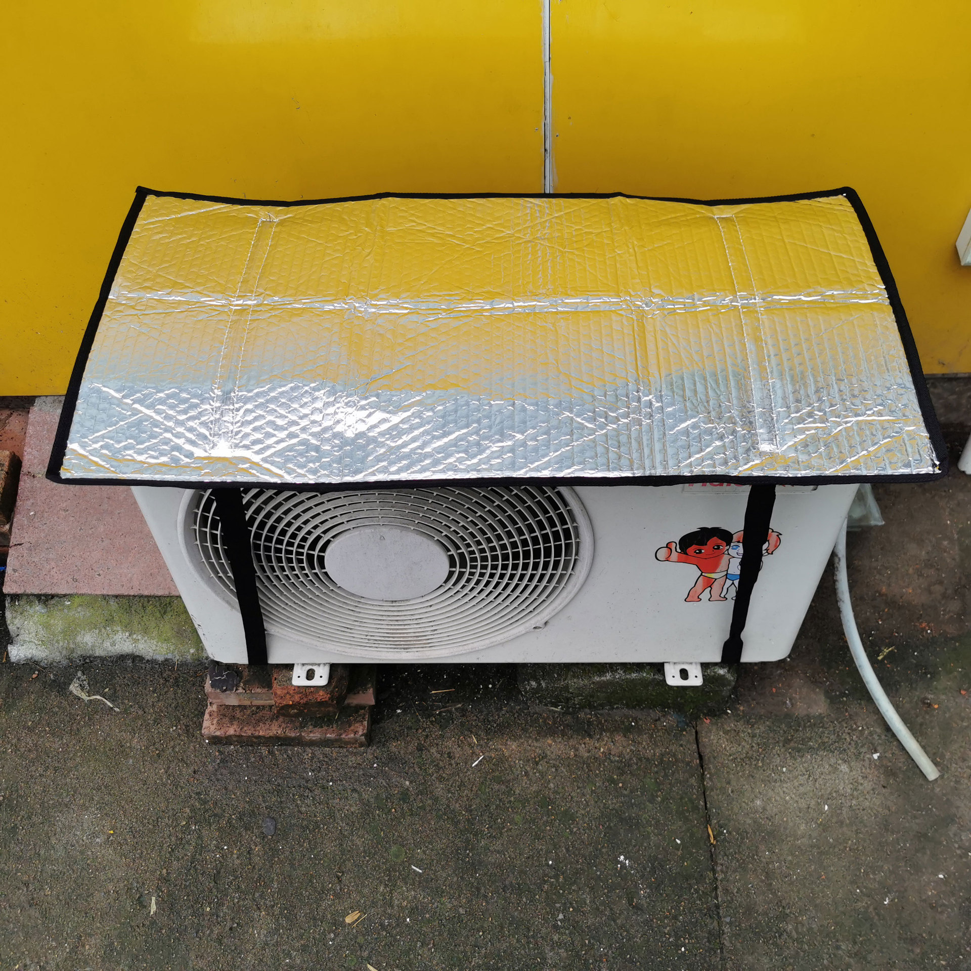 空调外机防风罩 空调外机遮盖 空调室外防水防晒遮阳板