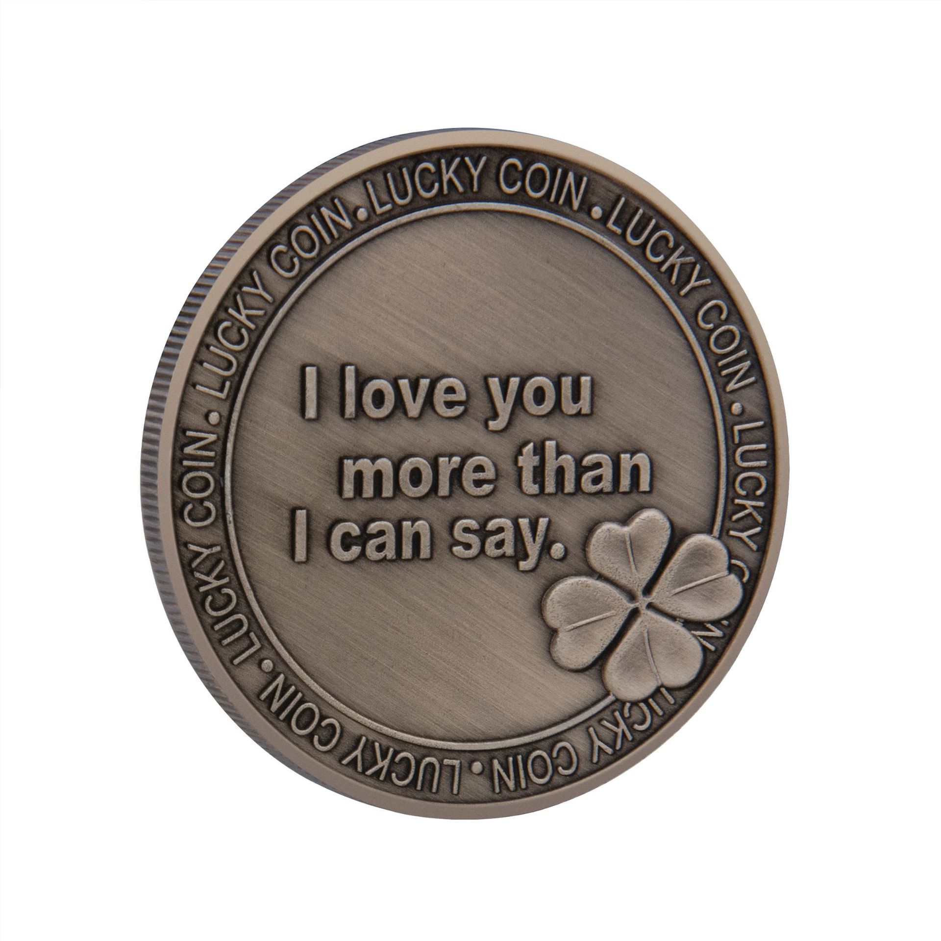 现货批发 爱心幸运纪念币 国外纪念币仿古纪念章可定制纪念币奖牌