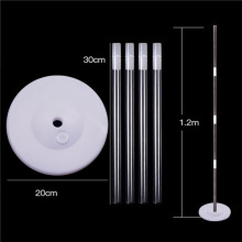蜂窝球立柱支架注水底盘水晶杆金属伸缩杆配件结婚场景布置道具