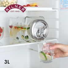 Kilner玻璃冷水壶冰箱冷藏果汁壶带龙头冷泡茶壶家用大容量凉水壶