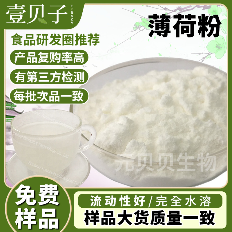 行业精选源头工厂薄荷粉水溶现货原料薄荷提取物散装批发薄荷脑粉