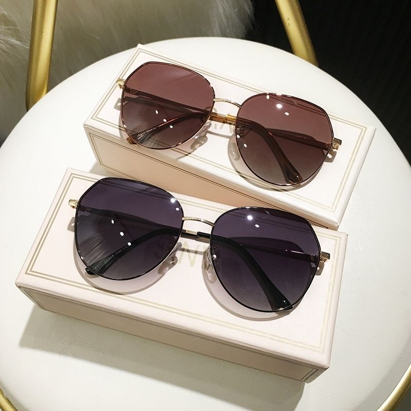 新款墨镜驾驶新款潮高清茶色复古飞行员开车蛤蟆镜镜偏光太阳镜