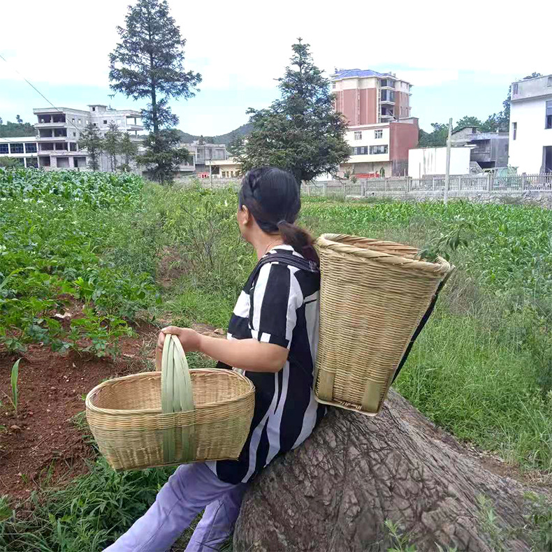 产地背罗背箩箩筐竹编竹制品收纳篮收纳筐背篼背筐夹背量大从优
