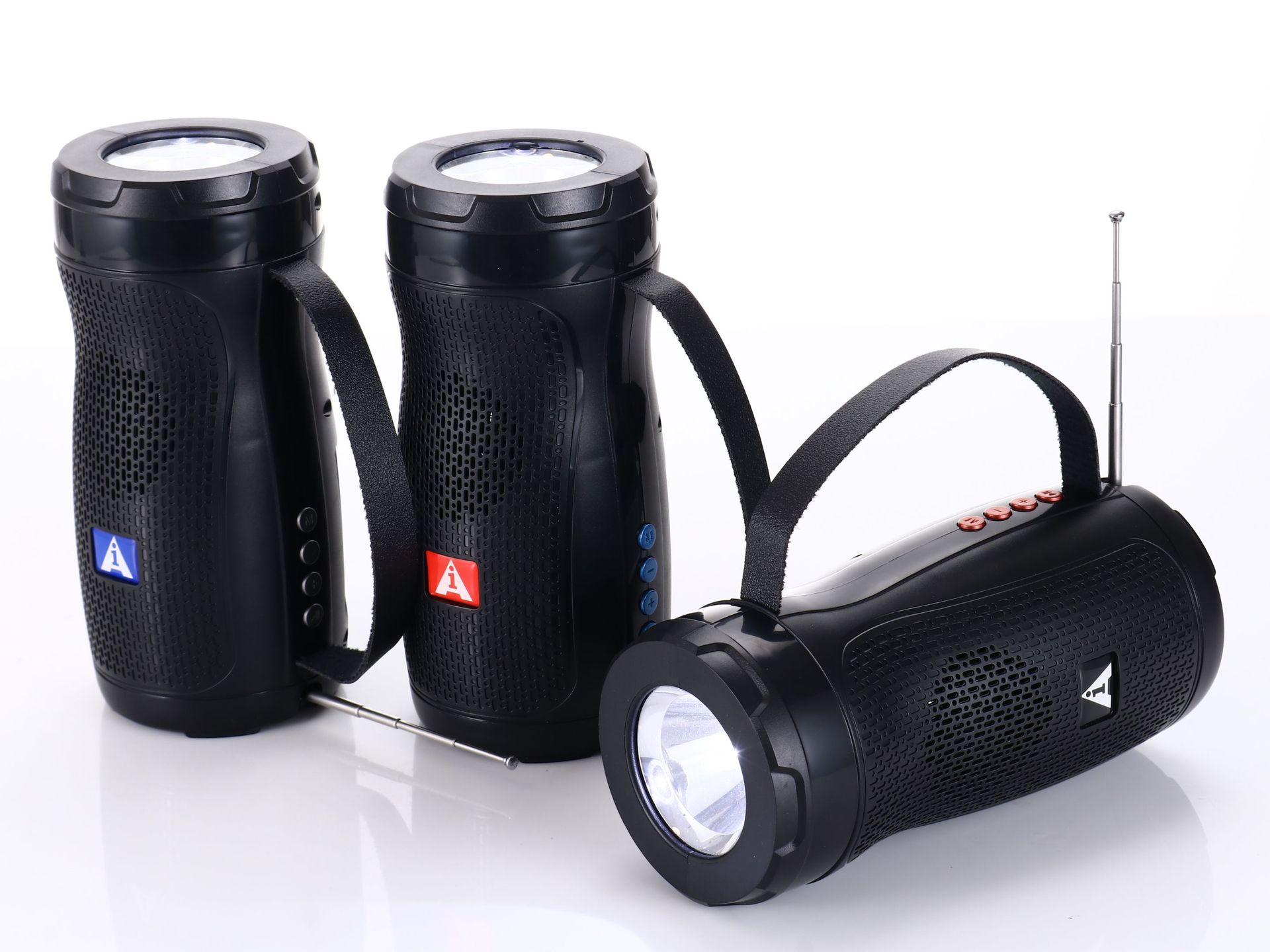 Solar Flashlight Wireless Bluetooth Audio Radio Vehicle-Mounted Home Use Mobile/Portable [Card + U Disk]]