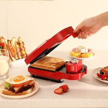 华夫饼机三定时早餐机面包机网红轻食吐司压烤一件一件代发批发热