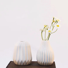 陶瓷白色小插花摆件花瓶现代简约创意客厅家居软装饰品大花器批发
