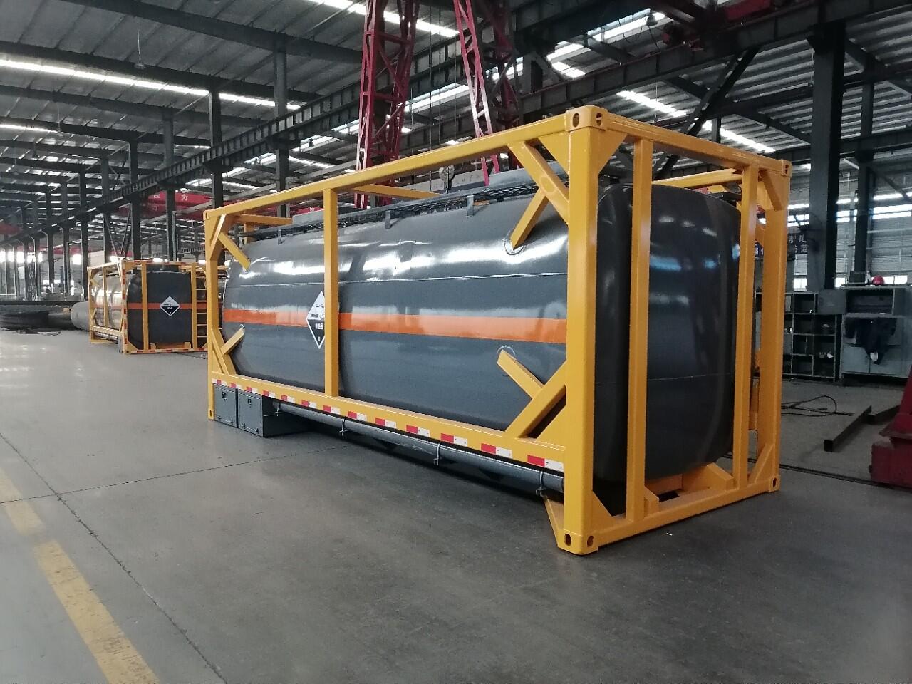 集装箱罐车厂家,20t罐式集装箱价格,tank槽罐结构可运多种介质