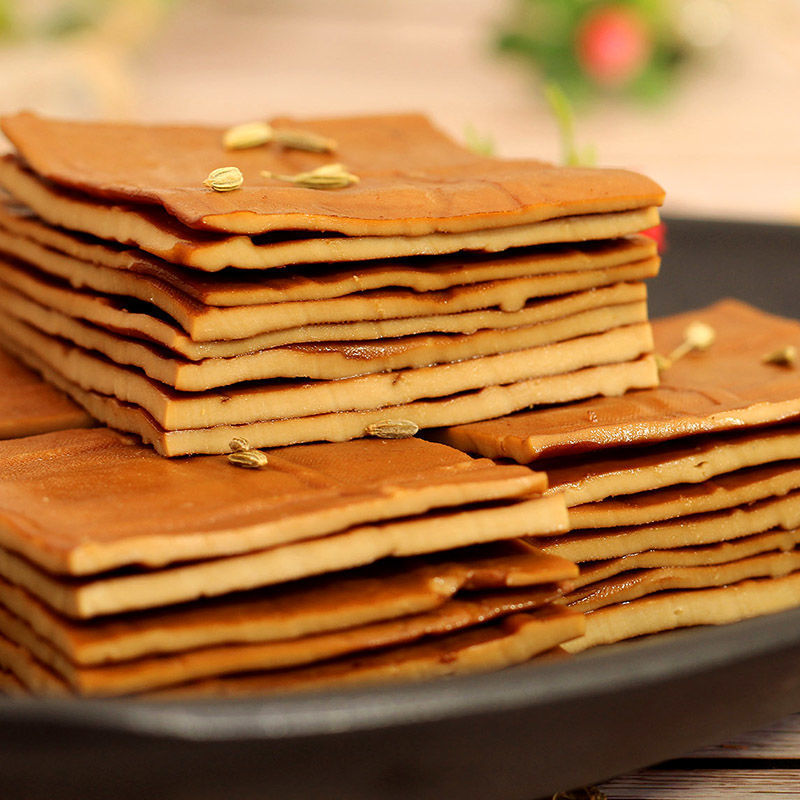 卤香豆皮四川重庆特产烧烤串串火锅批发10斤装五香豆腐干牛皮豆干
