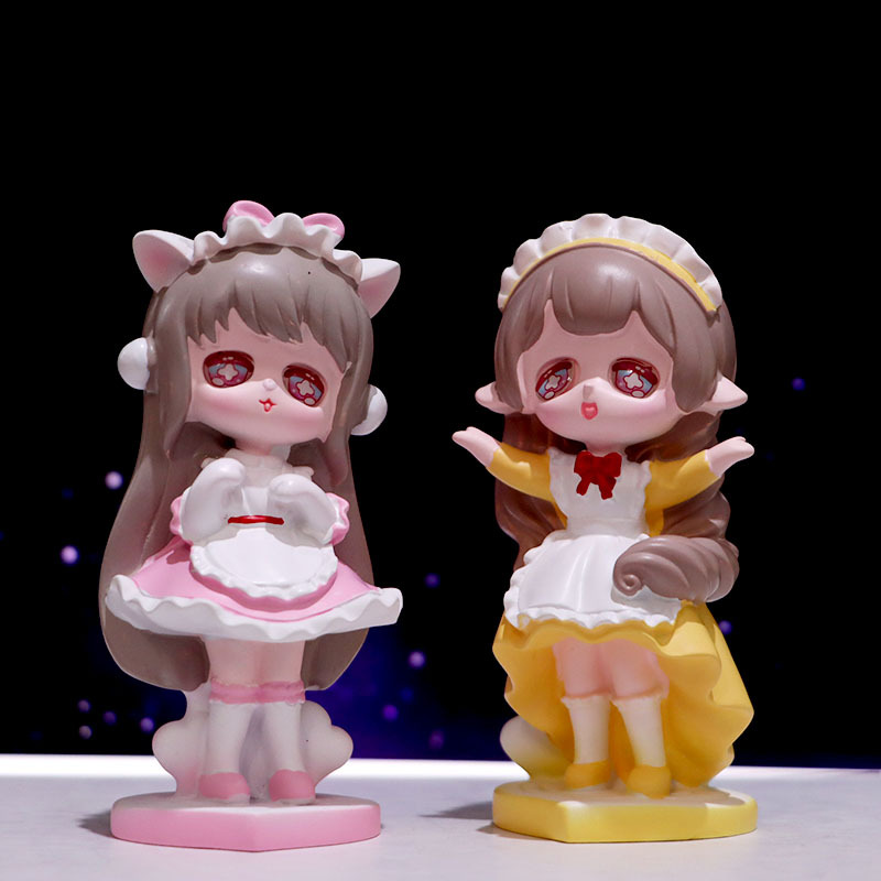 日式女仆咖啡厅盲盒剧本杀创意玩具正品潮玩小礼品摆件生日礼物