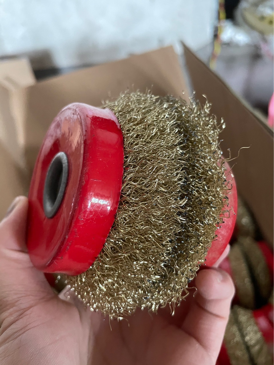 不锈钢红色通用钢丝平型笔刷气动罗碗型钢丝刷-阿里巴巴