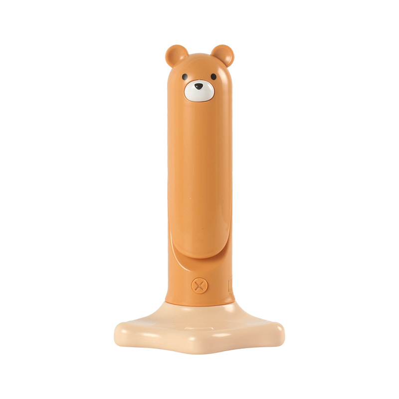 Mini Cute Bear Folding Desk Lamp Mobile Phone Holder Led Small Night Lamp Cartoon Desktop Folding USB Rechargeable Learning Lamp