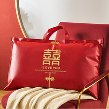 结婚枕芯包装袋枕头收纳袋超大红色手提陪嫁四件套礼品袋一个