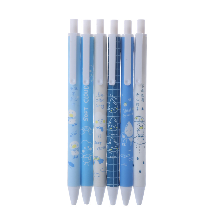 Creative Raindrop Duck Pressing Pen Good-looking Student Press Gel Pen Office Stationery Bullet Water-Based Sign Pen