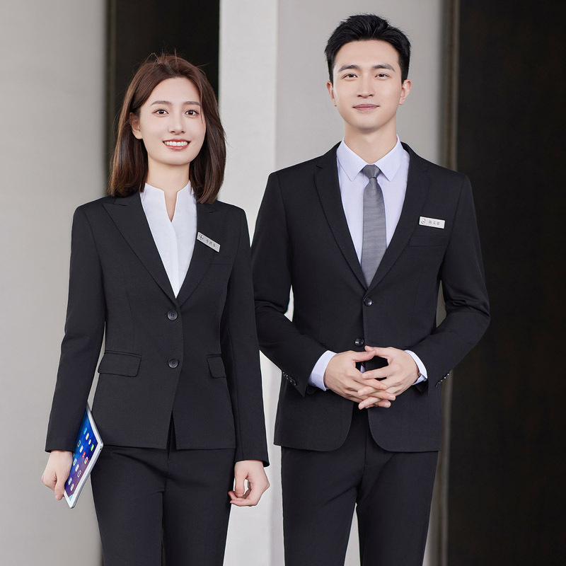 奔驰4s店汽车销售工作服男女西装职业套装酒店经理银行保险正装