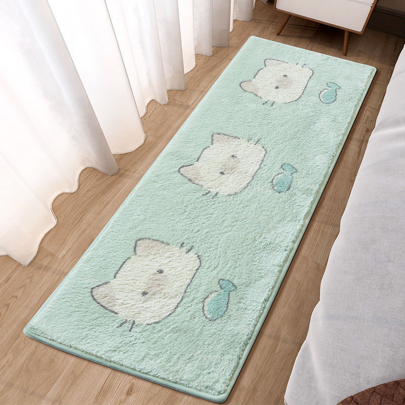 Simple Cartoon Household Machine Washable Cashmere Carpet Lovely Bedroom Bedside Blanket Girl Heart Fluff Living Room Coffee Table