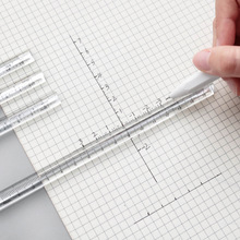简约学生文具测绘尺三菱直尺透明直尺15cm塑料立体三棱尺三角尺子