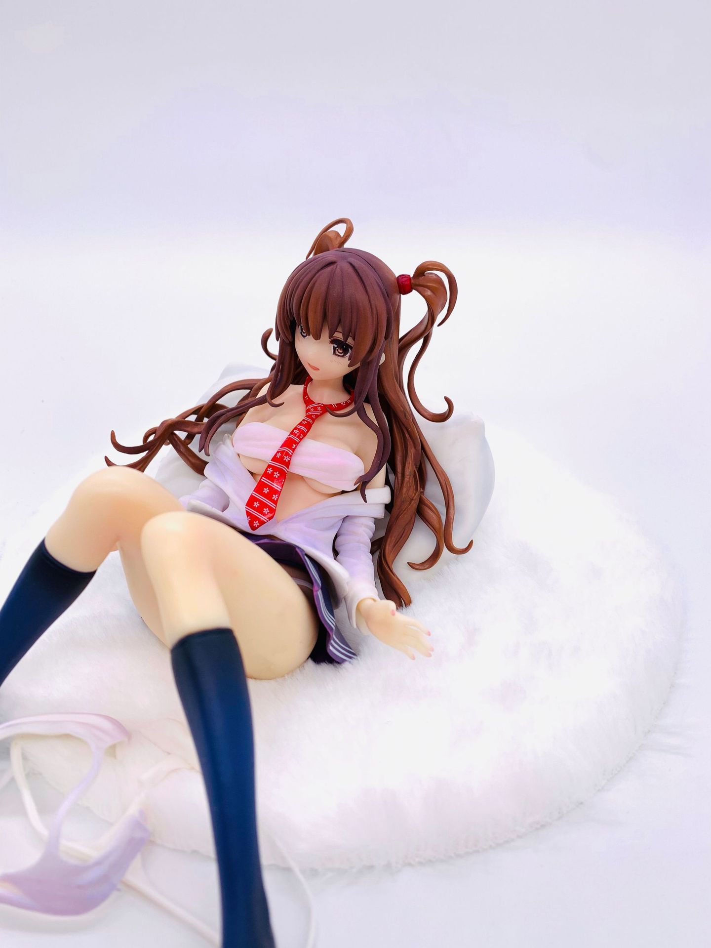 国产特质版 深崎暮人软体双马尾天海杏 软胸校服坐姿手办礼品