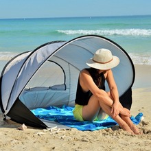 新款沙滩帐篷防晒遮阳全自动户外速开可折叠钓鱼双人帐篷可代发
