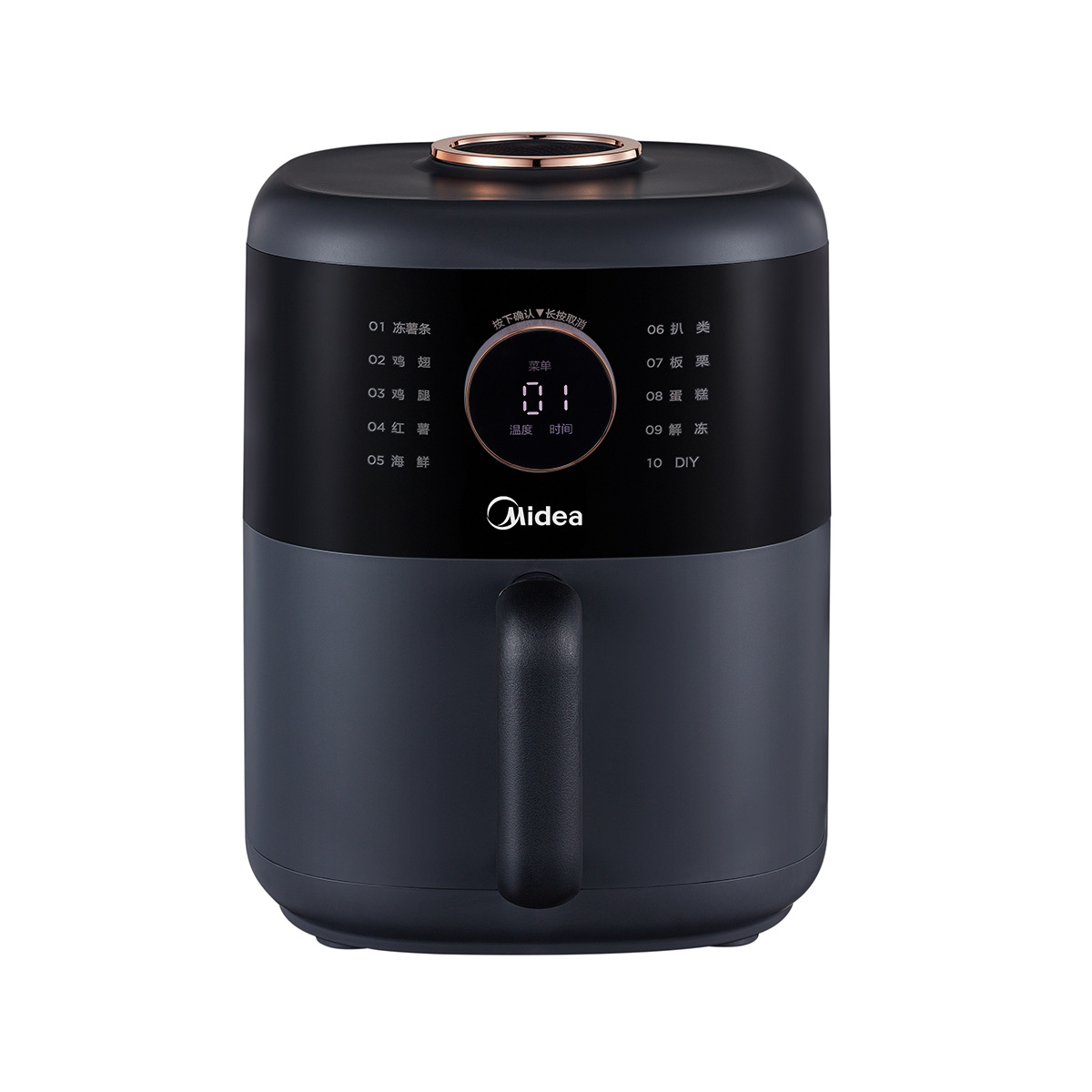 美的空气炸锅家智能薯条机3l大容量全自动电炸锅 mf-kz30m5-701