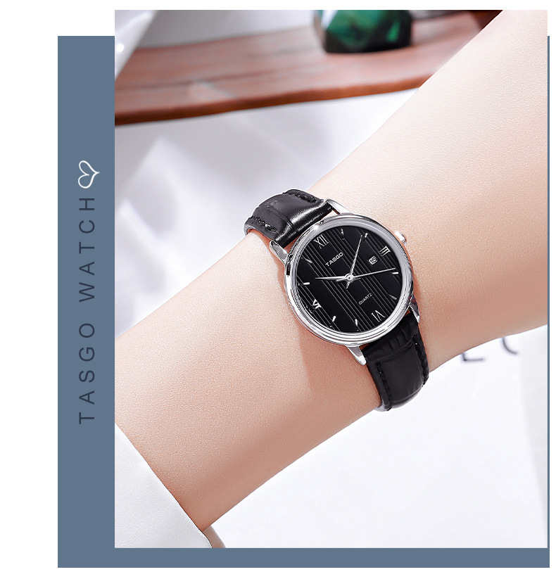 tasgo特斯高t118防水学生石英男士手表女士手表情侣表皮带表