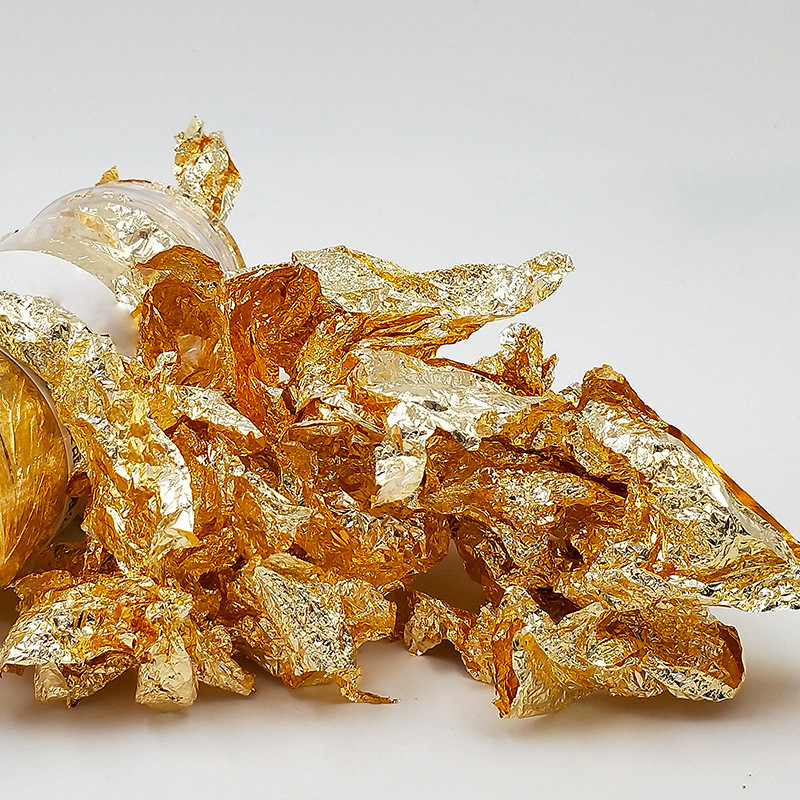 1成交283pcs相似2g金箔装饰金箔碎片gold flakes银箔纸美甲 绘画06