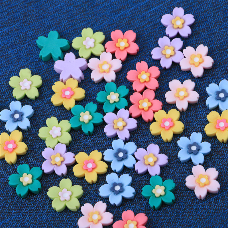 Cream Glue Epoxy DIY Homemade Phone Case Barrettes Petal Flower Resin Accessory Material Package Decorative Accessories