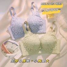 8823加厚5厘米小胸聚拢显大内衣女无钢圈透气舒适防下垂蕾丝文胸