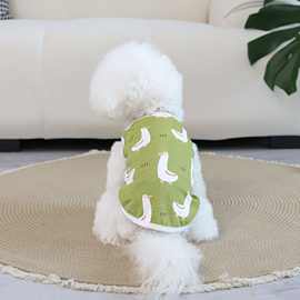 沃弥冬款保暖宠物衣服纯棉御寒小狗衣服大鹅比熊背心卡通狗狗衣服