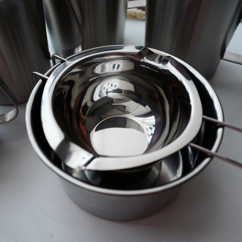 不锈钢加热化蜡锅diy蜡烛制作工具耐高低温锅隔水化蜡熔蜡直筒锅