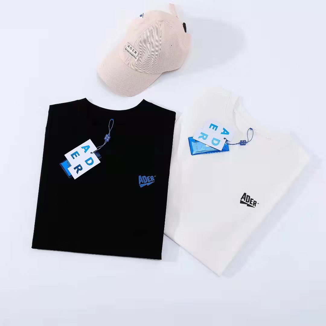 正品ader error 短袖22年夏季新款闪电字母印花简约t恤情侣款