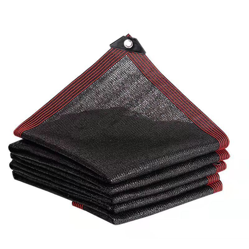 院子遮阳布遮阳网防晒网黑色国标遮荫农业包边打孔遮阴网挡阳网