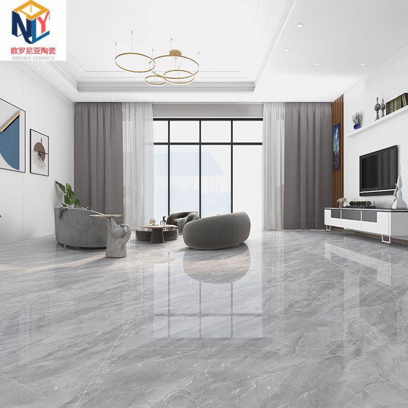 轻奢风地板砖 佛山瓷砖750x1500通体大理石客厅餐厅别墅通铺地砖