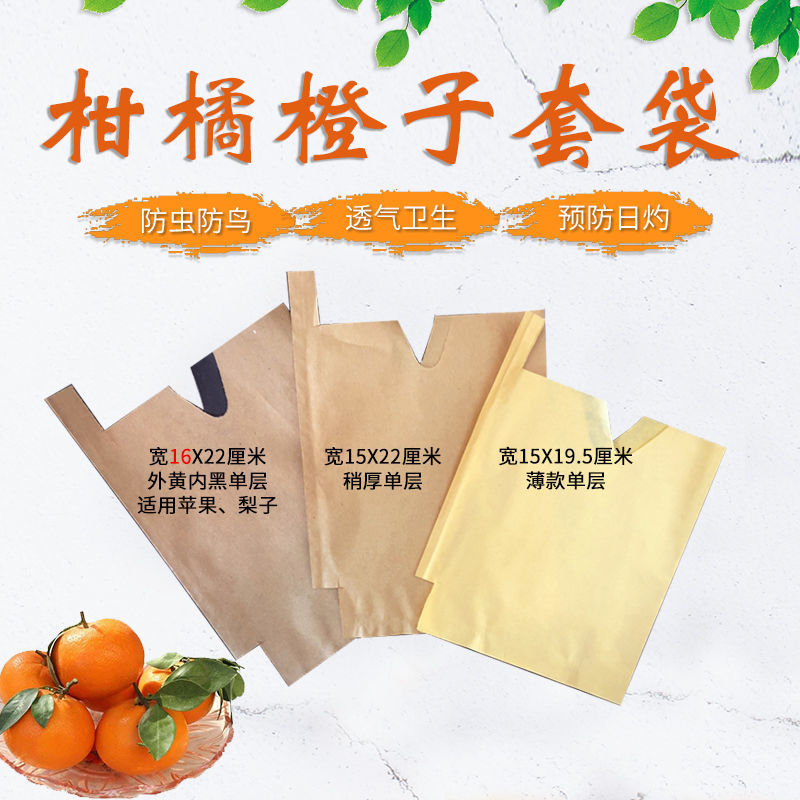 柑橘橙子专用套袋脐橙桔套袋枇杷草莓樱桃水果套袋桃子果袋纸袋