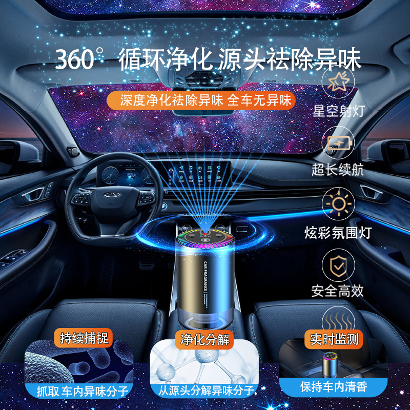 starry sky car aromatherapy car perfume car interior supplies car automatic spray advanced gear decoration 2024 new