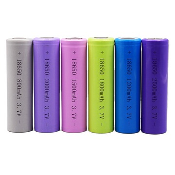 18650圆柱锂电池2000mah2600mah3.7v平头尖头电子产品灯具小家电