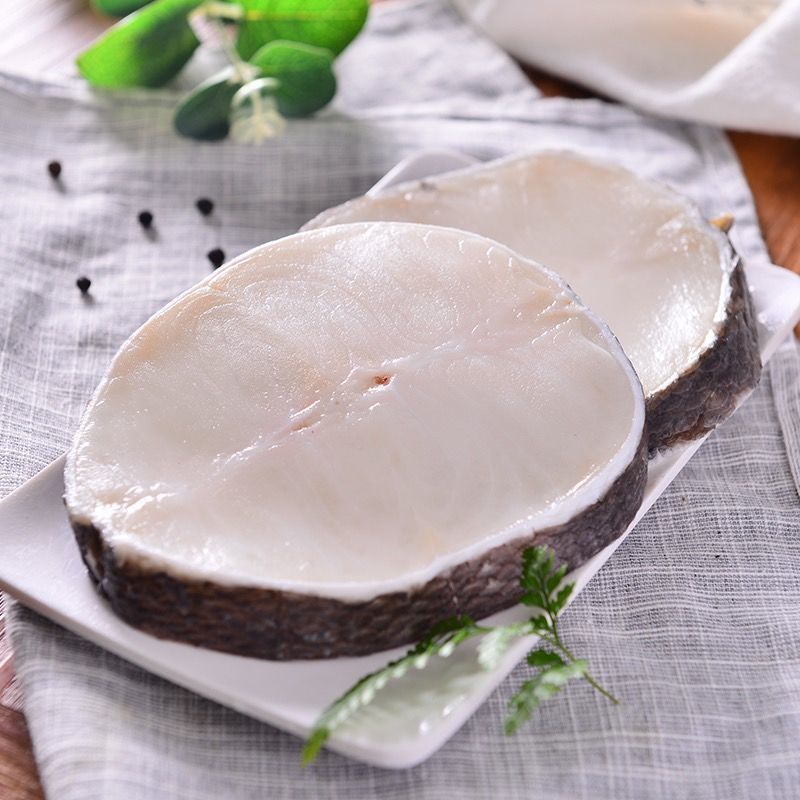 银鳕鱼大块新鲜鳕鱼块深海鳕鱼片鳕鱼排段冷冻鳕鱼辅食肉无冰衣