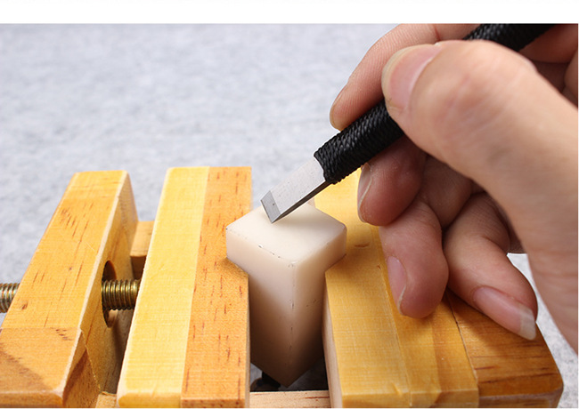 大中小实木印床刻床老师傅学生手工篆刻雕刻印章用的夹具固定章子