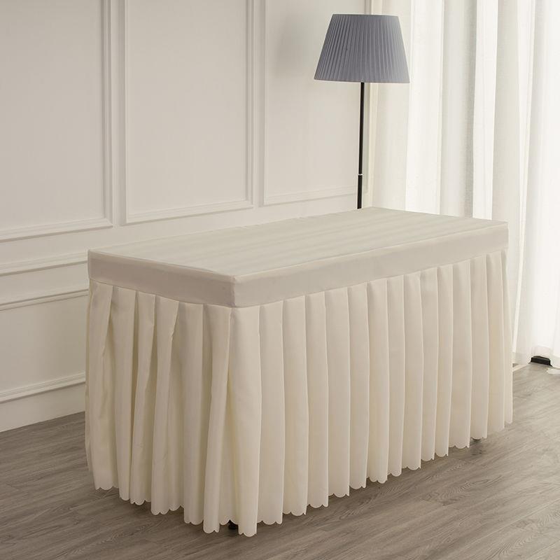 ConferenceTablecloth Cold Dining Table Skirt Sign-in Table Skirt Exhibition Activity Desk Cover Rectangular Table Cover 