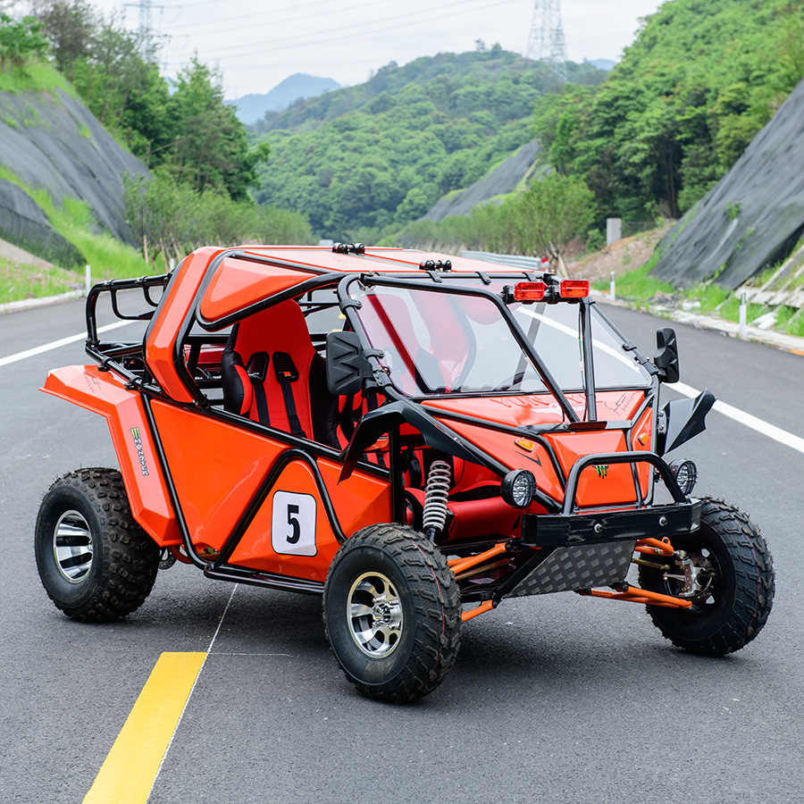 网红运动版卡丁车大型成人四轮越野沙滩摩托车农夫钢管车utv汽油