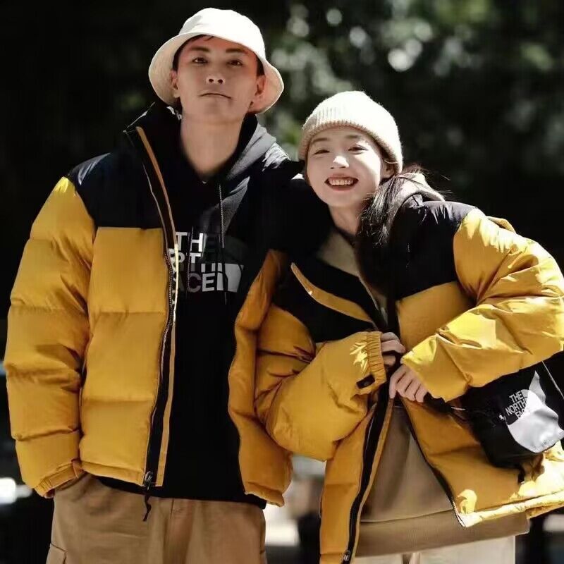 American Style North Face Men's and Women's Tnf1996 down Jacket Couple's Same Style White Duck down 700 Fluffy Bread Coat Cold-Resistant Coat